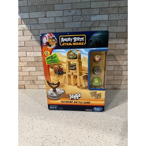 Angry Birds Star Wars Jenga Tatooine Battle Game Hasbro Rovio NIB - Picture 1 of 2
